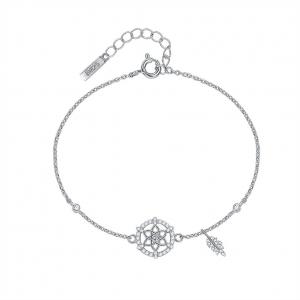 China Flower Sterling Silver Jewelry Bracelets supplier