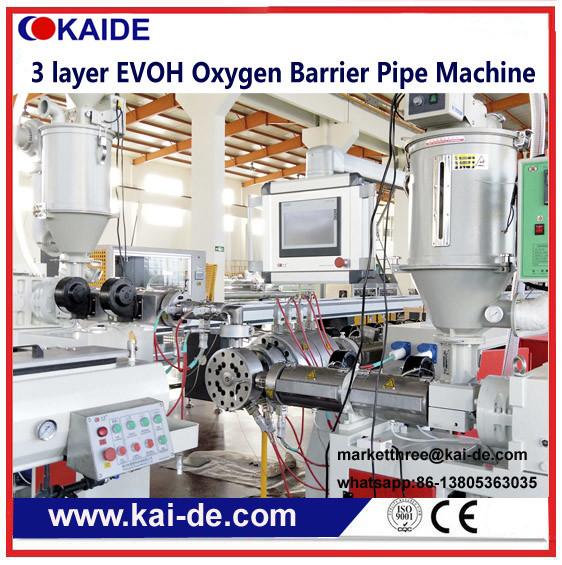 PERT/EVOH oxygen barrier pipe production line 3 layer EVOH pipe extrusion