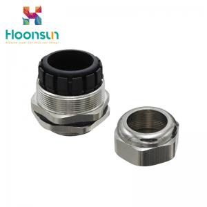 China MG12 Metal Brass Cable Gland Metric Thread Strengthened Type Acid Resistance Protection supplier