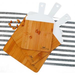 China 3 Piece 100% Organic Bamboo Cutting Board Set | Pizza Tray | Lightweight | Serve Cheese, Bread | Prep Veggies and Meats supplier