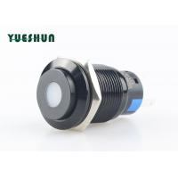 China 19mm Metal Push Button Switch , Dot LED 12V Illuminated Push Button Switch on sale
