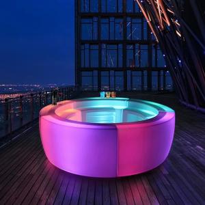 Round Colorful Luminous LED Bar Counter Illuminated CE Certified