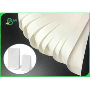 China Hard Strength 80gsm - 120gsm 610 * 860mm White Kraft Paper In Roll For Bags wholesale