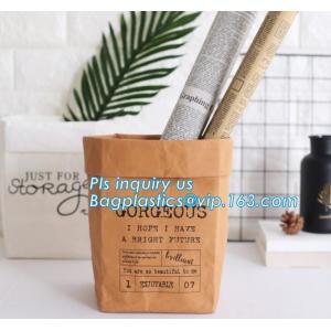 Latest Eco-friendly dupont paper bag kraft paper storage bag washable tyvek bag, Tyvek fabric lunch bag for food bagease