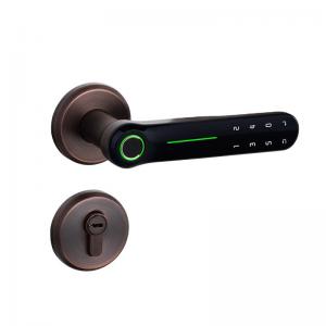 China Hot Selling Indoor Smart Fingerprint Door Lock With Silent Lock Body Keyless Entry Home with Your Smartphone supplier