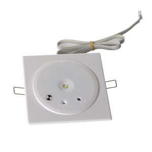 China IP20 Test Button LED Emergency Ceiling Recessed Downlight Battery Rechargeable 3W supplier