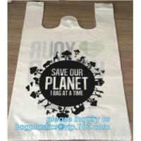 China Manufacturer 100% Biodegradable Singlet Bags With EN13432 BPI OK Compost Home ASTM D6400 Certificates, BIO, ECO