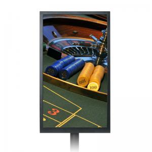 27 Inch LCD Monitor Resolution Double Side LCD Monitor Floor Standing Digital Signage