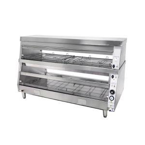China Horizontal Type Two Layer 220V KFC style Warming Showcase wholesale