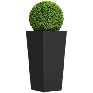 Restaurants Metal Flower Planter Square Black Metal Plant Pot