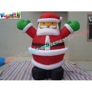 OEM Santa Inflatable Christmas Decorations 2 Meter For Home
