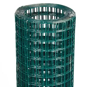 China 2X18M par rouleau en PVC revêtu de fil de fer soudé vert wholesale