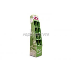 China 8 Pockets Recyclable Cardboard Floor Display Stands Beautiful Easy Assembly supplier