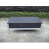 All Weather White Outdoor Rattan Sofa For Garden / Patio / Bar