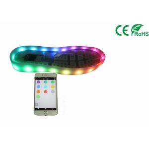 China Rechargeable Led Flashing Shoe Light Waterproof Button Switch To Control supplier