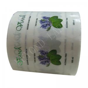 China Adhesive Label For Plastic Waterproof Bottle Labels Sticker Printed For Skin Toner supplier