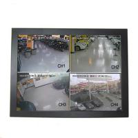 China Black 15 Inch CCTV LCD Monitor Panel Wall Mount Wide Viewing Angle Low Consumption on sale