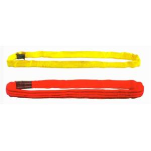 China Composants de pont roulant pour le type sans fin de levage de polyester de bride ronde de marchandises, rouge ou jaune supplier