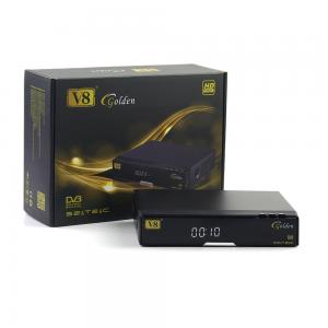 China DLNA V8Gloden HD freesat set top box internet sharing biss patch support receiver supplier