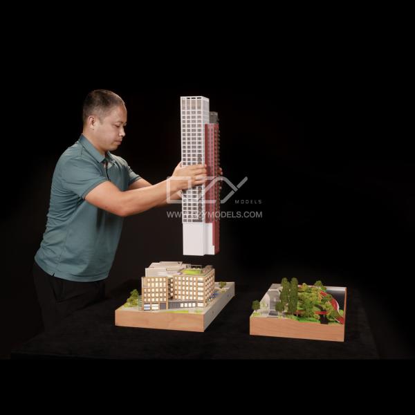 British Land Model Architectural Scale Model Miniature 1/200 for Professional Presentations and Displays