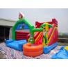 China Custom Inflatable Cartoon Theme Bounce Houses With Slide For Rental Business wholesale