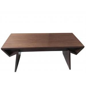 China Walnut wood veneer dark finish Wooden writing desk for hotel bedroom furniture,hospitality casegoods supplier