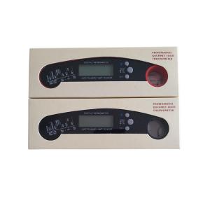 China Red / Black Plastic Digital Food Thermometer With 304 Stainless Folding Probe supplier