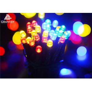 China 12M Multi Colored Outdoor String Lights Round Bulbs , Decorative Hanging Lights  supplier