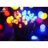 12M Multi Colored Outdoor String Lights Round Bulbs , Decorative Hanging Lights