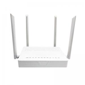 China FTTH GPON ONT ONU Router Dual Band WiFi Antennas 4GE 2FXS AC2100 supplier