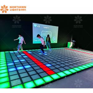 RGB LED Dance Floor Tile Jumping Grid Game Super Grid For Amusement Park