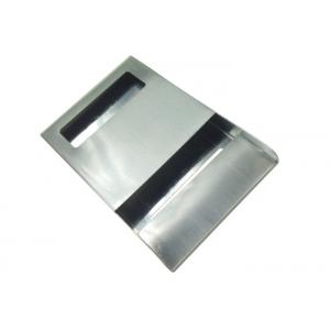 Metal lustrado que carimba as peças, superfície escovada de aço inoxidável do suporte de cartão
