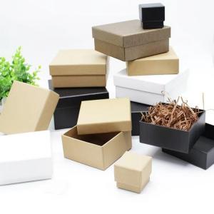 China Socks 1200gsm Recycled Paper Gift Box Multi Size 4x4 Kraft Boxes supplier