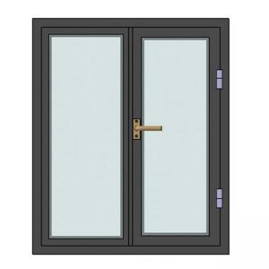 ISO3834 Toughened Glazed Glass Fire Rated Door Fireproof
