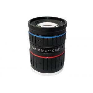 1" 35mm F1.4 8Megapixel C Mount Low Distortion ITS Lens with IR Collection, Traffic Monitoring Lens
