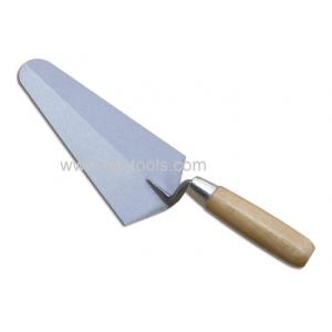 China Carbon steel blade bricklaying trowel with wooden handle supplier