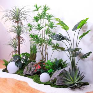 China No Caring Artificial Landscape Trees With Lily Bamboo Monstera Small Plants Evergreen supplier