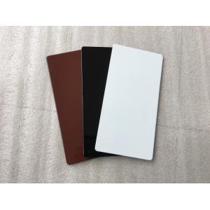 China Black Aluminum Sign Panels / Weatherproof Sign Material With Color Uniformity supplier