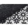 Embroidered Dying Lace Fabric Floral Lace Organza Polyester Fabric For Dresses