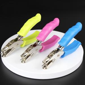 China Green Hand Held Hole Punch for DIY Card No. of Holes 1 6mm Circle Metal Paper Puncher supplier