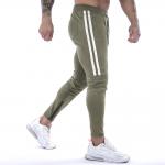 Breathable Army Green Mens Running Trousers , Elastic Waist Joggers Casual