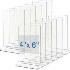 4 x 6 Triangle Shaped Poster Table Tent acrylic sign holder Wholesale