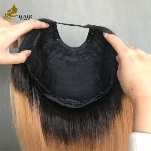 China Breathable And Comfortable Glueless U Part Wigs wholesale