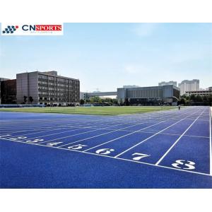 IAAF Approved Sky Blue EPDM Broadcasting Sandwich System Athletic Rubber Running Track