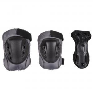 China Black Roller Skating Protective Set Knee Pads Elbow Pads And Wrist Guards supplier
