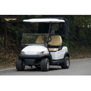 AC System 2 Passenger Golf Buggy With Rear Cover , Automotive Paint Body Finish