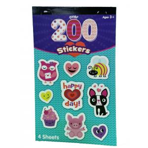 China Party Deco Custom Sticker Printing , Children's Label Stickers High Glossy Colorful Shapes wholesale