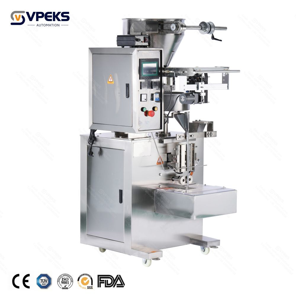 Design For Every Client Vertical Form Fill Seal Machine Electric Driven Double Belt Film