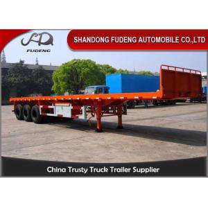 3 axle flatbed truck trailer for sale 40ft or 20ft container delivery trailer