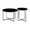 China Small End Round Metal Coffee Table With Metal Legs For Showroom 450 * 480mm wholesale